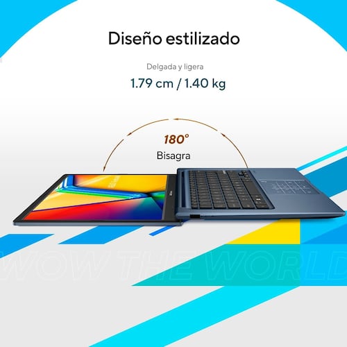 Laptop ASUS VivoBook 14 Pulgadas X1404ZA-NK090W Ci7 1255U 16G 512G Azul