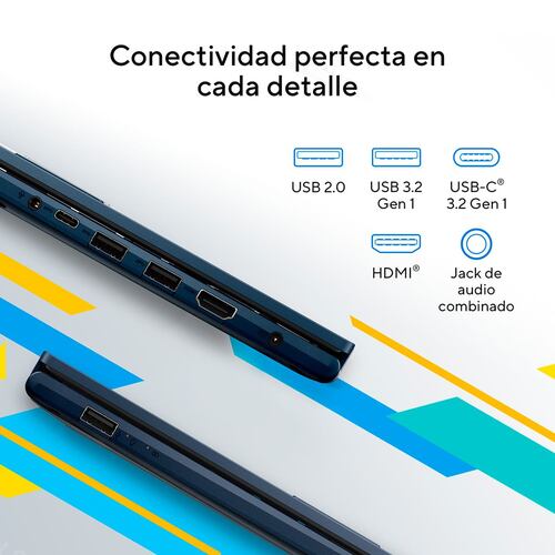 Laptop ASUS VivoBook 14 Pulgadas X1404ZA-NK090W Ci7 1255U 16G 512G Azul