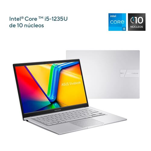 Laptop ASUS VivoBook 14 Pulgadas X1404ZA-NK003W Ci5 1235U 8G 512G Plata