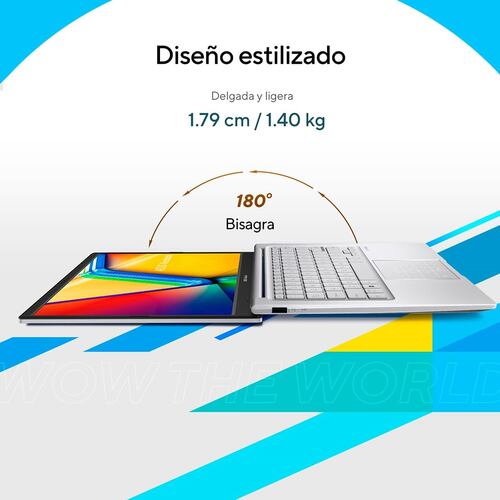 Laptop ASUS VivoBook 14 Pulgadas X1404ZA-NK003W Ci5 1235U 8G 512G Plata