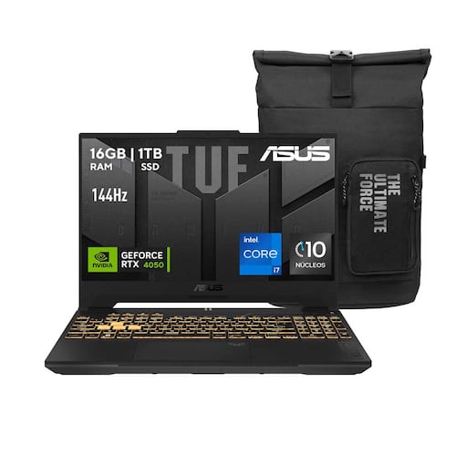 Laptop Gamer Asus Tuf Fx507Vu-Lp311W Ci7-13620H 16Gb 1Tb Ssd Rtx4050 + Backpack Gris