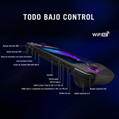 Asus Rog Ally X Rc72La-Nh007W Rz1 Extreme 24G 1T Negro