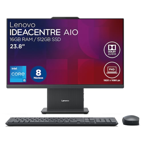 Desktop All In One Lenovo IdeaCentre 23.8" Intel Core i5-13420H / 8 núcleos /16 GB RAM /512 GB SSD Windows 11 Home