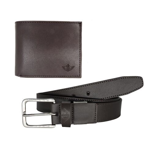 Dúo Pack 2 Piezas Cinturón y Cartera en Piel para Hombre Dockers