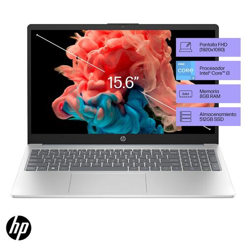 Laptop Hp 15.6 Pulgadas 15-Fd0026 Ci3N 8Gb 512Gb