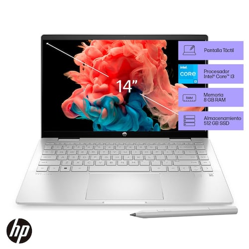 Laptop Touch Hp Pavilion 360 14-Ek0010 Ci312 8Gb 512Gb