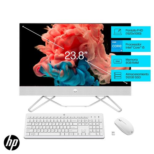 Desktop Aio Hp 24-Cb1025 Ci5 12 8gb 512gb