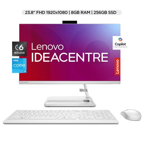 Desktop Aio 3 Lenovo Ic 23.8 Ci3 12th 8gb 256gb