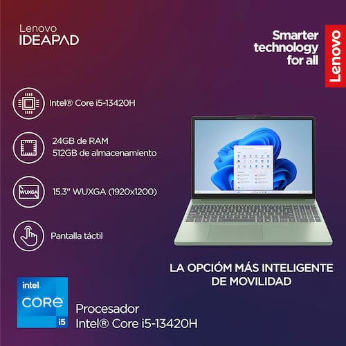 Laptop Lenovo de 15 Pulgadas IPS3 15irh10 I51324512