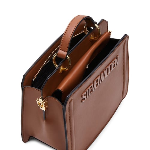 Bolso Satchel Steve Madden Cognac para Mujer