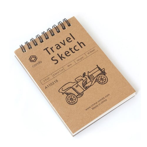 Travel spiral sketche pads 3.5x5 carcacha