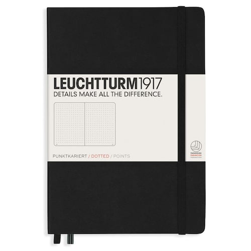 Libreta medium notebook dotted black