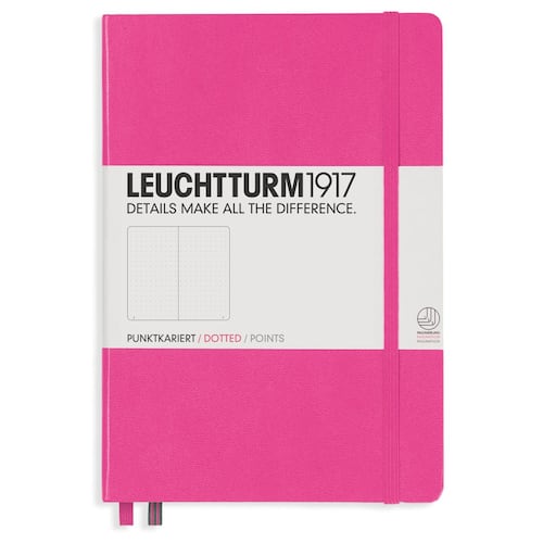 Libreta medium notebook dotted new pink