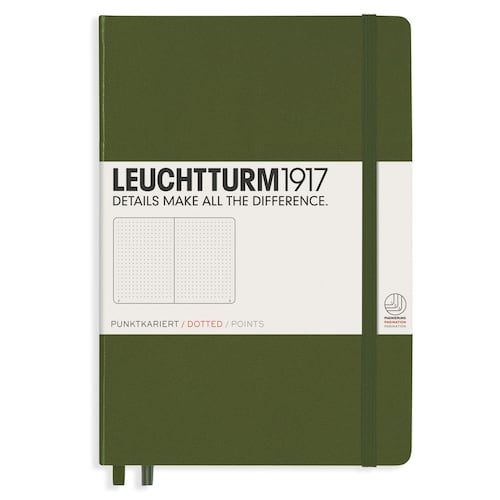 Libreta medium notebook dotted army