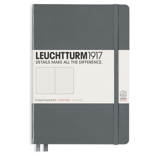 Libreta medium notebook dotted anthracite