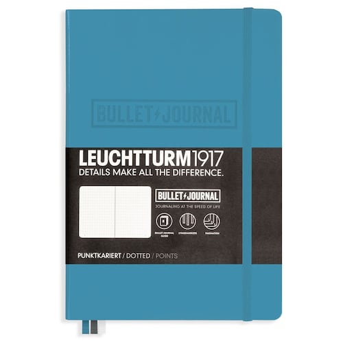 Cuaderno bullet journal notebook medium (a5) azul nordico