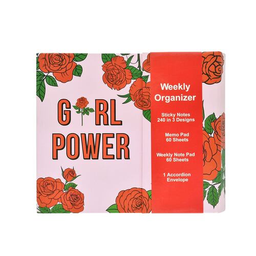 Organizador Semanal Cuaderno  Link Art Girl Power rosas