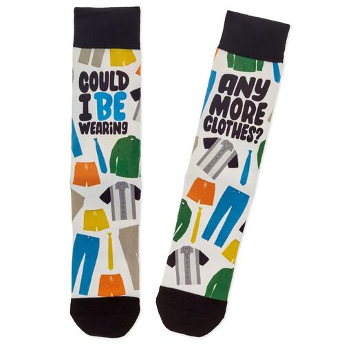 Calcetines con Estampado de Prendas Masculinas Friends
