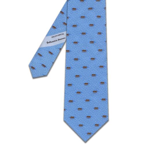 Corbata S Colección Mole Con Pollo Azul