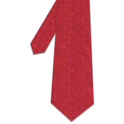 Corbata S Colección Pasteles Rojo