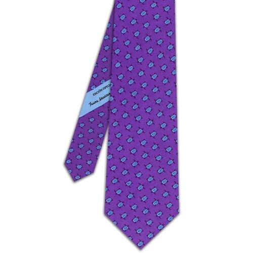 Corbata S Colección Tortugas Purple