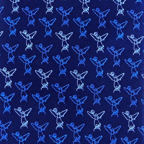 Corbata Azul S Colección Seda Ángel