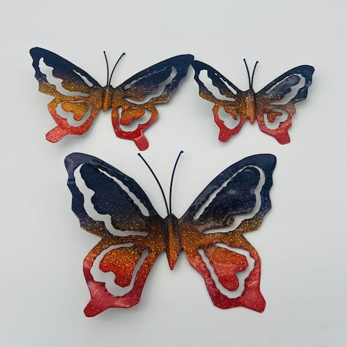 Set Figura Decorativa Artesanal Mariposas
