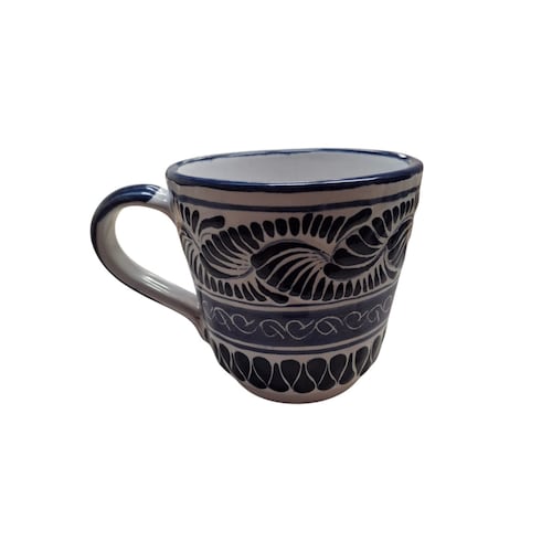 Taza Chica en Talavera Azul Arte Cruz