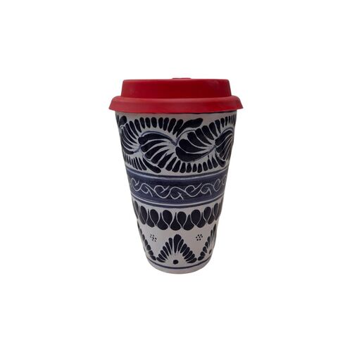Vaso Termo en Talavera Arte Cruz