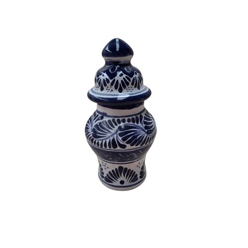 Tibor en Talavera azul 12 cm Arte Cruz