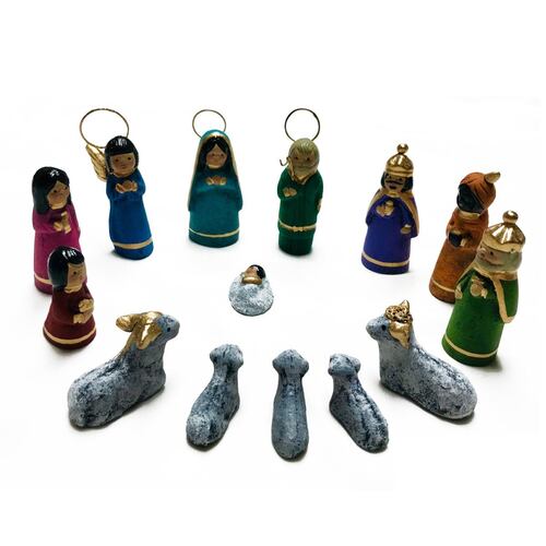 Nacimiento chico modelo 629 multicolor
