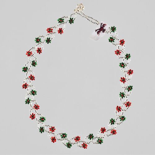 Collar otomi tricolor mexicano n1