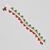 Pulsera otomi tricolor mexicano n26
