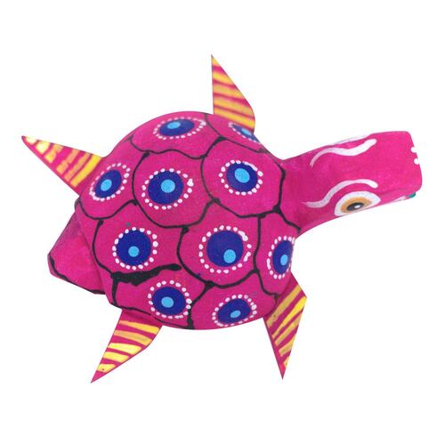 Rana Alebrije Mexicana De Madera – Artesanía Hecha A Mano En Oaxaca – Medidas 4 X 7 X 3.5 Cm