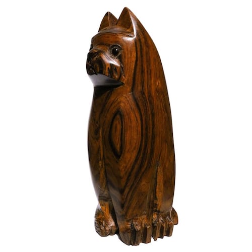 Gato de madera 12 cm - Artesanía