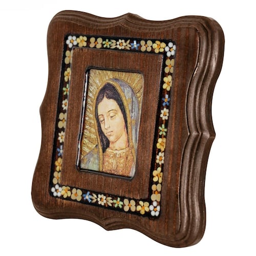 Retablo de madera Virgen de Guadalupe