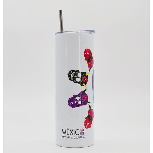 Termo Acero Cabos Máscaras Calavera