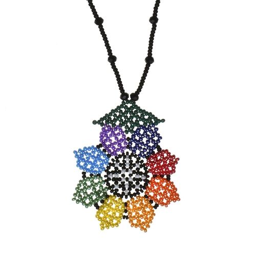Collar Girasol Chaquira Artesanal