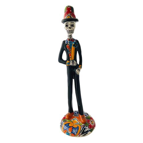 Figura catrín de cerámica