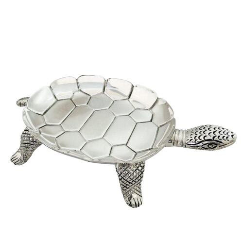 Tortuga botanera con grabado 201 gramos - Plata Ley .925