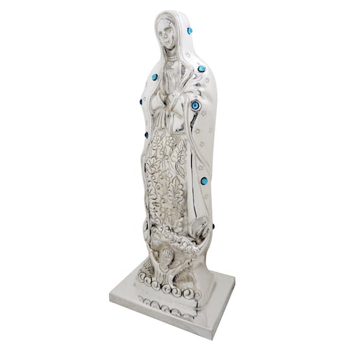 Virgen de Guadalupe con piedras - plata ley .925