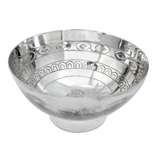 Jicara grabado azteca Sanborns plata .925