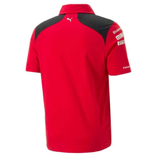 Playera Polo Puma Ferrari rojo para hombre G