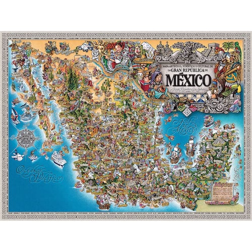 Mapa Artístico de la República Mexicana (digital)