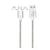 Cable 3En1 Micro/Type C/Lightning Magn