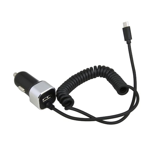 Cargador Auto Micro USB Simple Negro