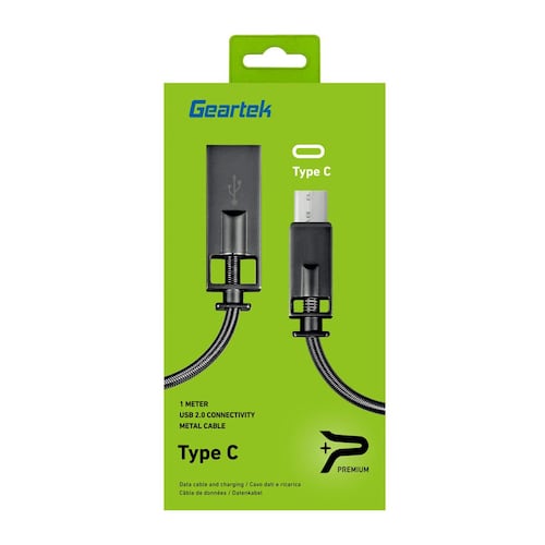 Cable Type C Metal USB Geartek