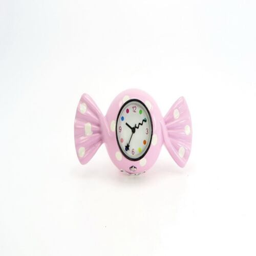 Figura Decorativa Reloj Dulce Rosa