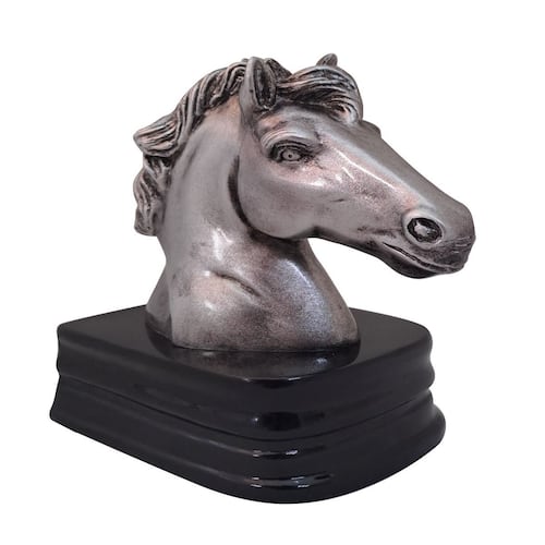 Figura Decorativa Torogoz Prensa Libro Cabeza de Caballo