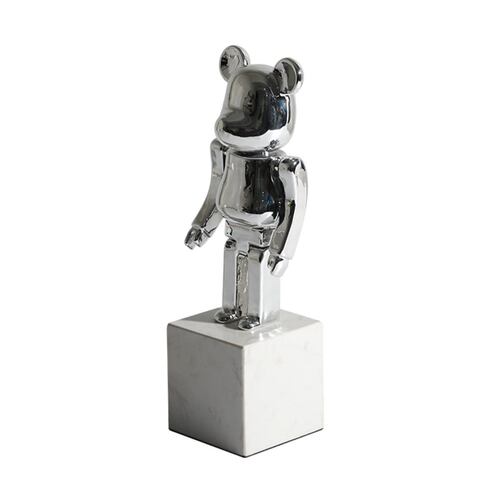 Figura Furnishing oso plateado